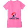 Ladies' Jersey Short-Sleeve Deep V-Neck T-Shirt Thumbnail