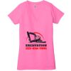 Ladies' Jersey Short-Sleeve Deep V-Neck T-Shirt Thumbnail