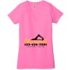 Ladies' Jersey Short-Sleeve Deep V-Neck T-Shirt Thumbnail