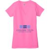 Ladies' Jersey Short-Sleeve Deep V-Neck T-Shirt Thumbnail