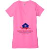 Ladies' Jersey Short-Sleeve Deep V-Neck T-Shirt Thumbnail