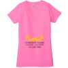 Ladies' Jersey Short-Sleeve Deep V-Neck T-Shirt Thumbnail