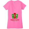 Ladies' Jersey Short-Sleeve Deep V-Neck T-Shirt Thumbnail