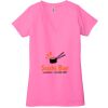 Ladies' Jersey Short-Sleeve Deep V-Neck T-Shirt Thumbnail
