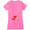 Ladies' Jersey Short-Sleeve Deep V-Neck T-Shirt Thumbnail