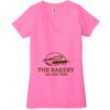 Ladies' Jersey Short-Sleeve Deep V-Neck T-Shirt Thumbnail