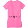 Ladies' Jersey Short-Sleeve Deep V-Neck T-Shirt Thumbnail