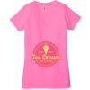 Ladies' Jersey Short-Sleeve Deep V-Neck T-Shirt Thumbnail