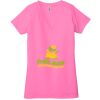 Ladies' Jersey Short-Sleeve Deep V-Neck T-Shirt Thumbnail