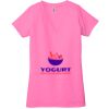 Ladies' Jersey Short-Sleeve Deep V-Neck T-Shirt Thumbnail