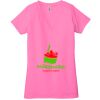 Ladies' Jersey Short-Sleeve Deep V-Neck T-Shirt Thumbnail