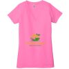 Ladies' Jersey Short-Sleeve Deep V-Neck T-Shirt Thumbnail