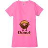 Ladies' Jersey Short-Sleeve Deep V-Neck T-Shirt Thumbnail
