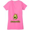 Ladies' Jersey Short-Sleeve Deep V-Neck T-Shirt Thumbnail