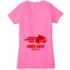 Ladies' Jersey Short-Sleeve Deep V-Neck T-Shirt Thumbnail