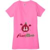 Ladies' Jersey Short-Sleeve Deep V-Neck T-Shirt Thumbnail