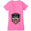 Ladies' Jersey Short-Sleeve Deep V-Neck T-Shirt Thumbnail