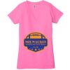 Ladies' Jersey Short-Sleeve Deep V-Neck T-Shirt Thumbnail