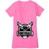 Ladies' Jersey Short-Sleeve Deep V-Neck T-Shirt Thumbnail