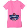 Ladies' Jersey Short-Sleeve Deep V-Neck T-Shirt Thumbnail