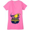 Ladies' Jersey Short-Sleeve Deep V-Neck T-Shirt Thumbnail