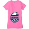Ladies' Jersey Short-Sleeve Deep V-Neck T-Shirt Thumbnail