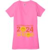 Ladies' Jersey Short-Sleeve Deep V-Neck T-Shirt Thumbnail