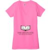 Ladies' Jersey Short-Sleeve Deep V-Neck T-Shirt Thumbnail