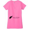 Ladies' Jersey Short-Sleeve Deep V-Neck T-Shirt Thumbnail