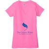 Ladies' Jersey Short-Sleeve Deep V-Neck T-Shirt Thumbnail