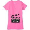Ladies' Jersey Short-Sleeve Deep V-Neck T-Shirt Thumbnail