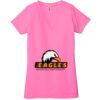 Ladies' Jersey Short-Sleeve Deep V-Neck T-Shirt Thumbnail