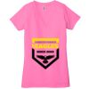 Ladies' Jersey Short-Sleeve Deep V-Neck T-Shirt Thumbnail