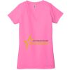 Ladies' Jersey Short-Sleeve Deep V-Neck T-Shirt Thumbnail