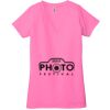 Ladies' Jersey Short-Sleeve Deep V-Neck T-Shirt Thumbnail