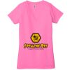 Ladies' Jersey Short-Sleeve Deep V-Neck T-Shirt Thumbnail