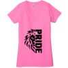 Ladies' Jersey Short-Sleeve Deep V-Neck T-Shirt Thumbnail