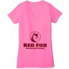 Ladies' Jersey Short-Sleeve Deep V-Neck T-Shirt Thumbnail