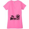 Ladies' Jersey Short-Sleeve Deep V-Neck T-Shirt Thumbnail