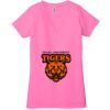 Ladies' Jersey Short-Sleeve Deep V-Neck T-Shirt Thumbnail