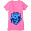 Ladies' Jersey Short-Sleeve Deep V-Neck T-Shirt Thumbnail