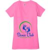 Ladies' Jersey Short-Sleeve Deep V-Neck T-Shirt Thumbnail