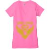 Ladies' Jersey Short-Sleeve Deep V-Neck T-Shirt Thumbnail