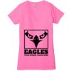 Ladies' Jersey Short-Sleeve Deep V-Neck T-Shirt Thumbnail