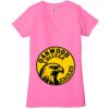 Ladies' Jersey Short-Sleeve Deep V-Neck T-Shirt Thumbnail