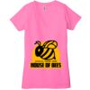 Ladies' Jersey Short-Sleeve Deep V-Neck T-Shirt Thumbnail