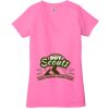 Ladies' Jersey Short-Sleeve Deep V-Neck T-Shirt Thumbnail