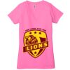 Ladies' Jersey Short-Sleeve Deep V-Neck T-Shirt Thumbnail