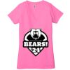 Ladies' Jersey Short-Sleeve Deep V-Neck T-Shirt Thumbnail