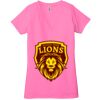 Ladies' Jersey Short-Sleeve Deep V-Neck T-Shirt Thumbnail